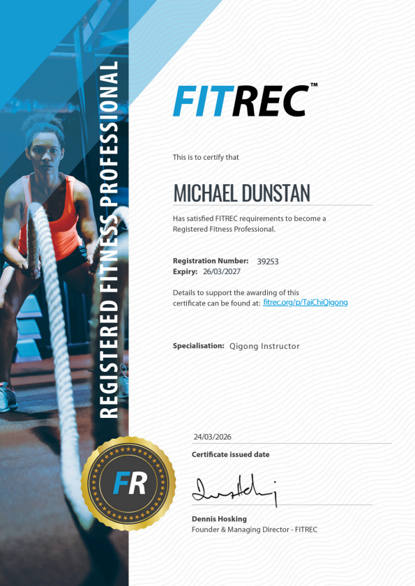 FITREC Registered Fitness Professional Certificate